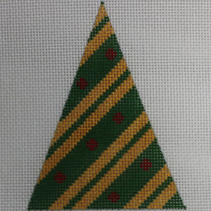 Green & Gold Striped Tree