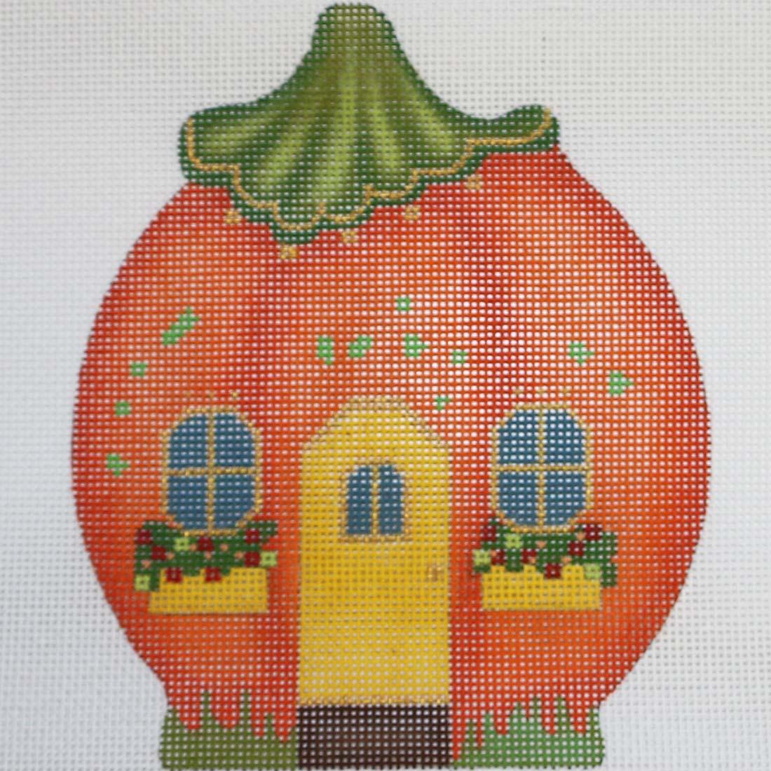 Pumpkin House w/ Flowers