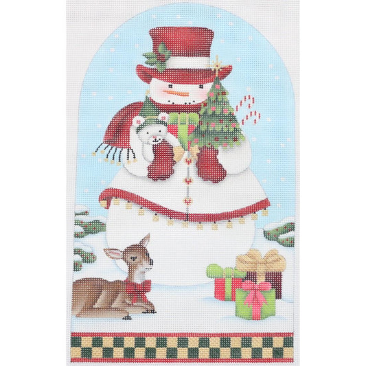 Christmas Tree Snowman Dome