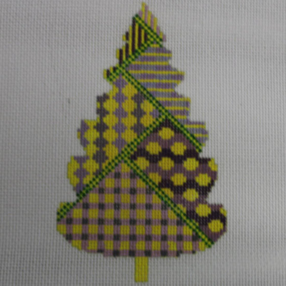 Yellow/Purple Patchwork Tree