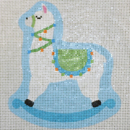 Rocking Llama in Blue