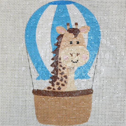 Giraffe in Blue Balloon
