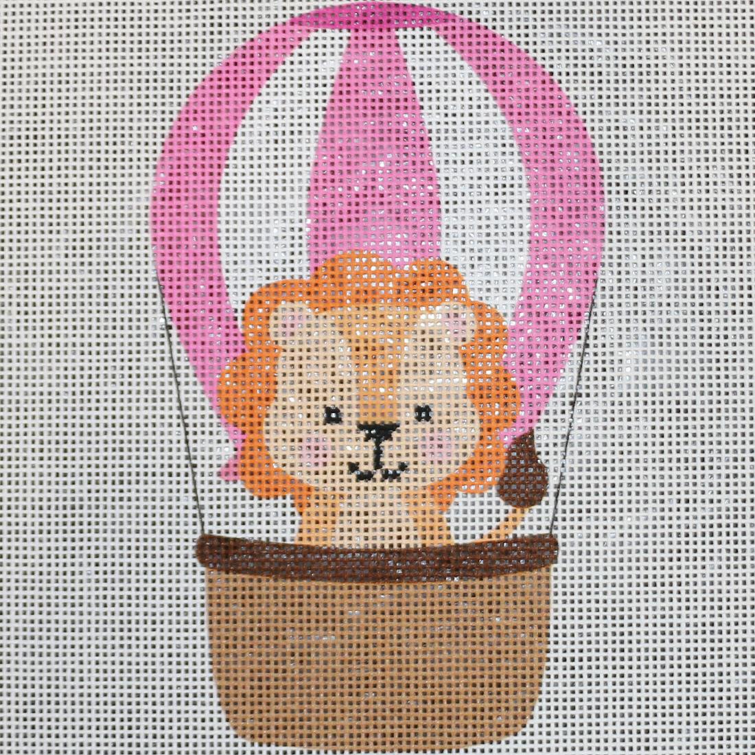 Lion in Pink Balloon