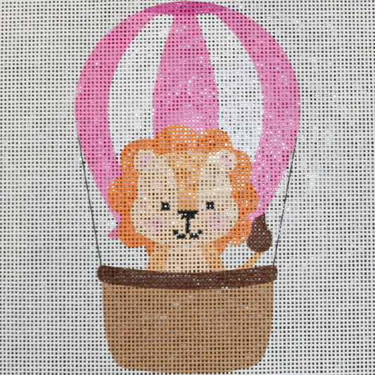 Lion in Pink Balloon