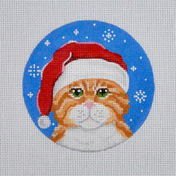 Orange Tabby Cat Santa