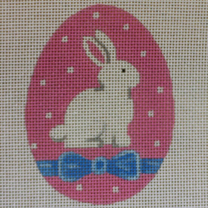 Bunny on Pink Egg