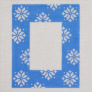 Blue Snowflake Frame