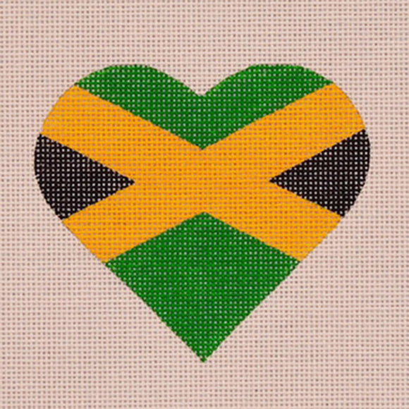 Jamaican Flag Heart