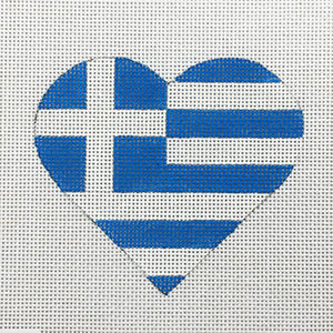 Greek Flag Heart