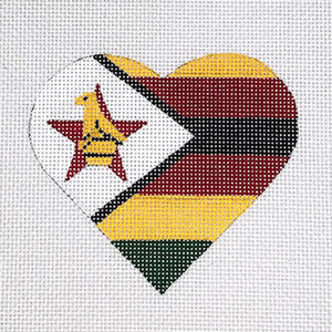 Zimbabwe Flag Heart