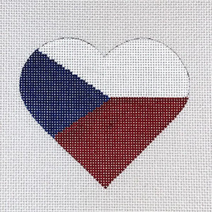 Czech Republic Flag Heart