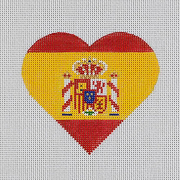 Spanish Flag Heart
