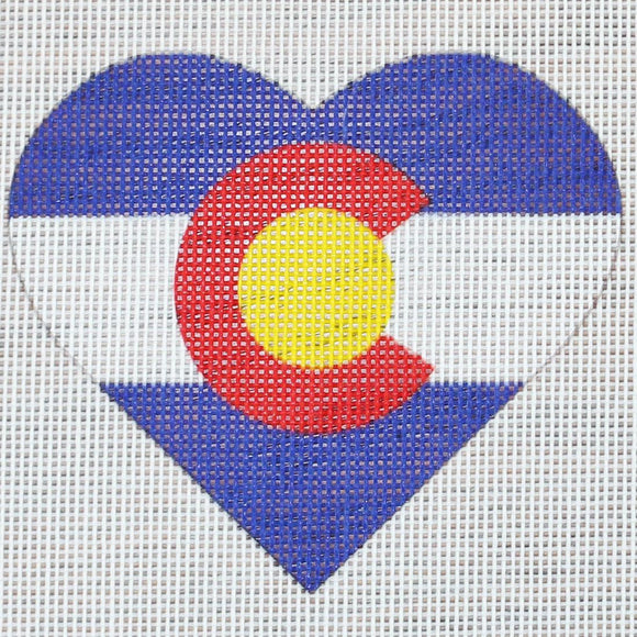 Colorado Flag Heart