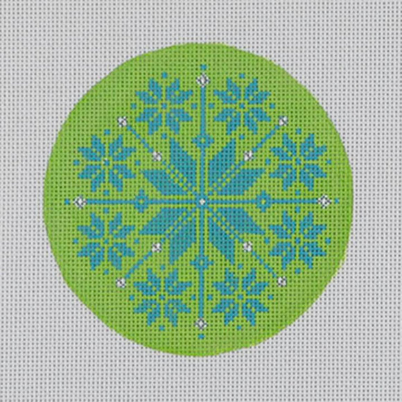 Green/Turquoise Snowflake