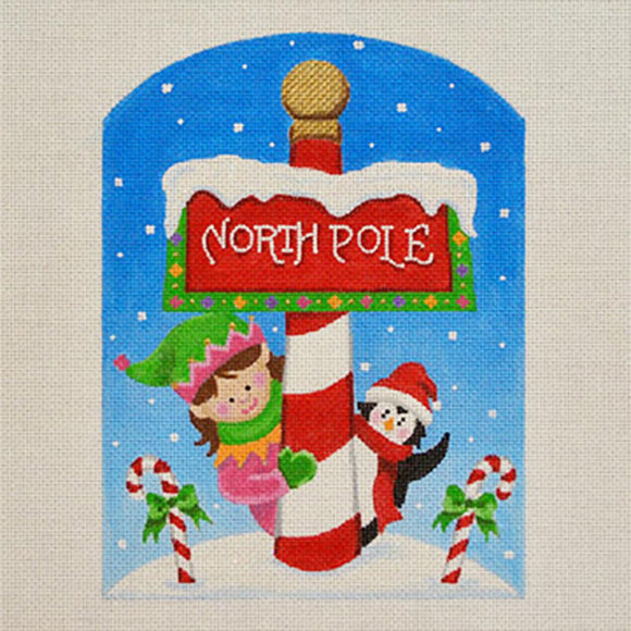 North Pol w/ Elf & Penguin