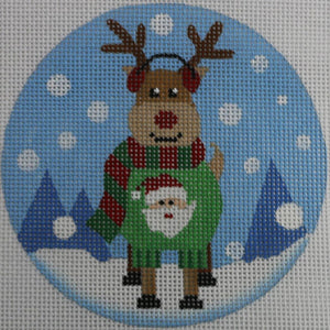 Reindeer in Santa Sweater