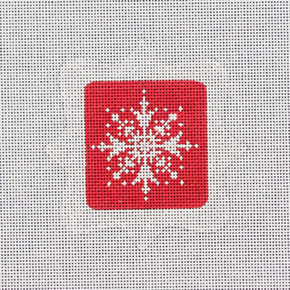 Framed Snowflake Red