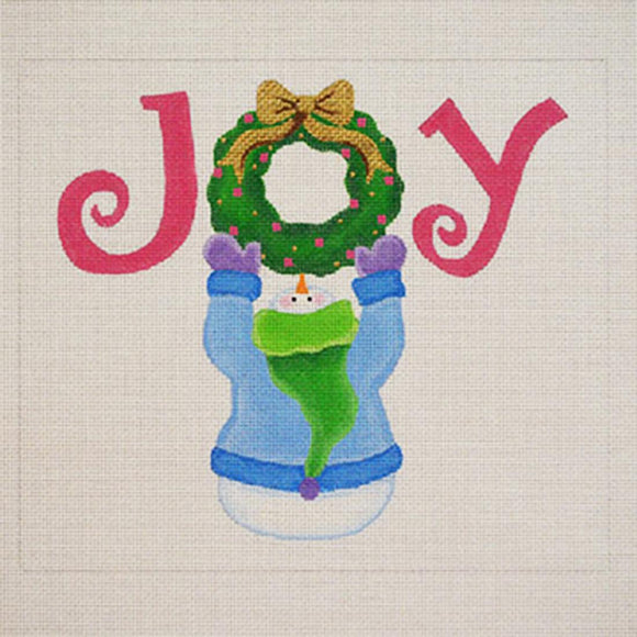 Joy Wreath Snowman
