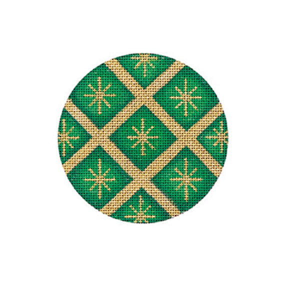 Quilted Star, Green