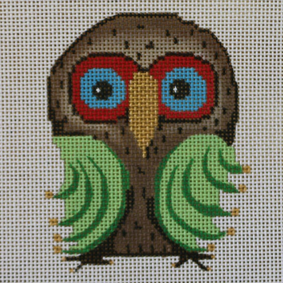 Owl w/ Green Wings