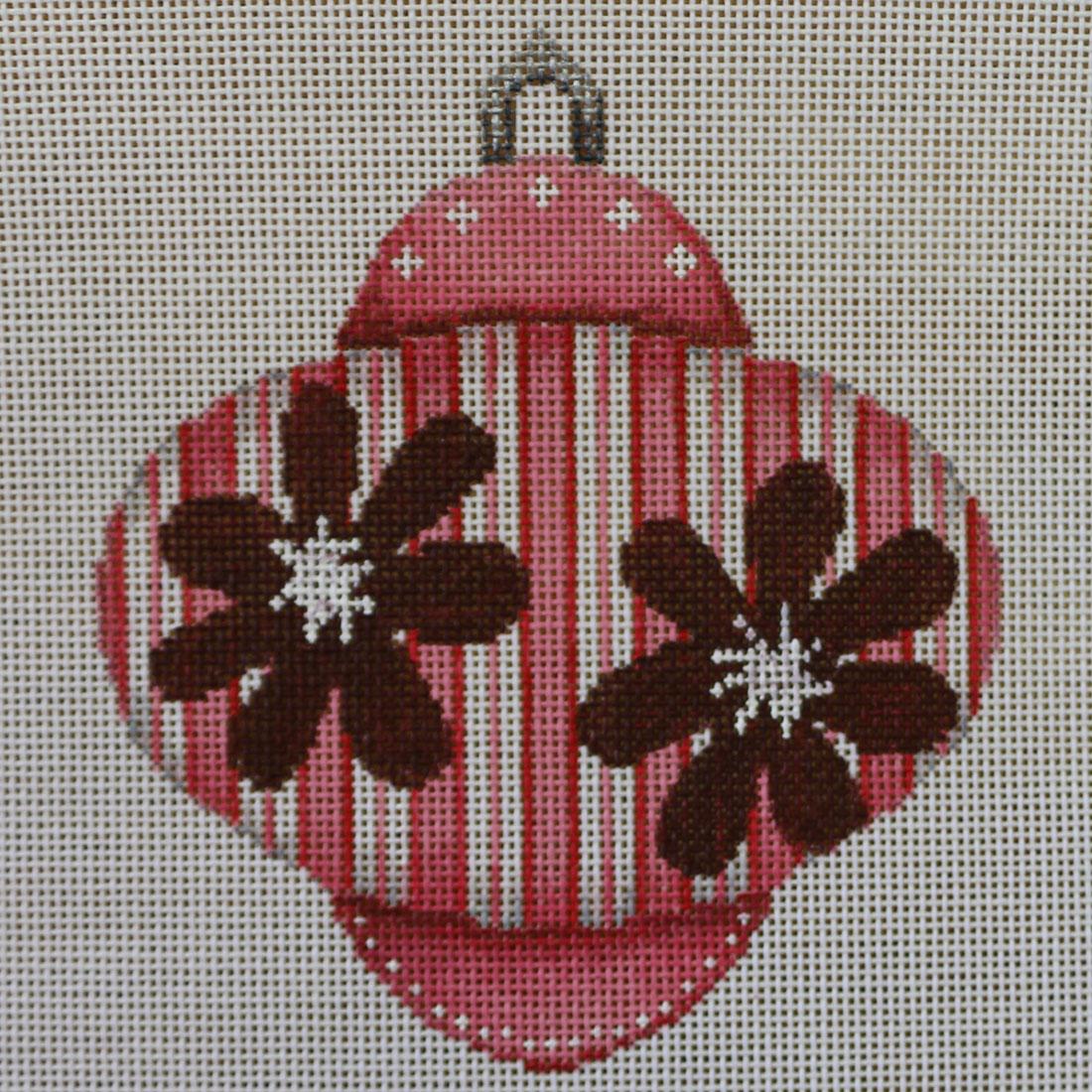 Brown Flowers on Pink