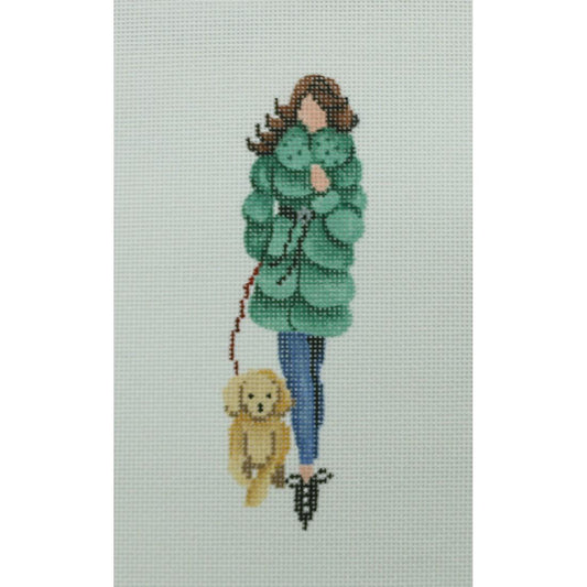 Lady Walking the Dog