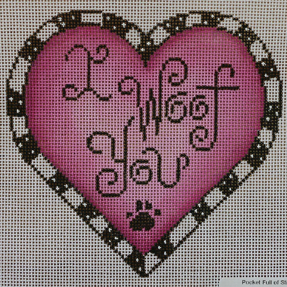 I Woof You Pink Heart