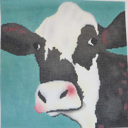 Cow on Aqua