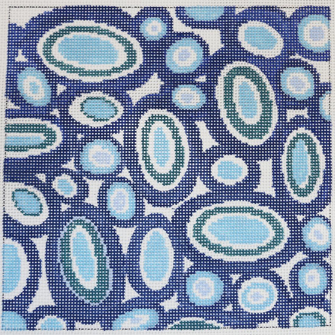 Blue & White Circles