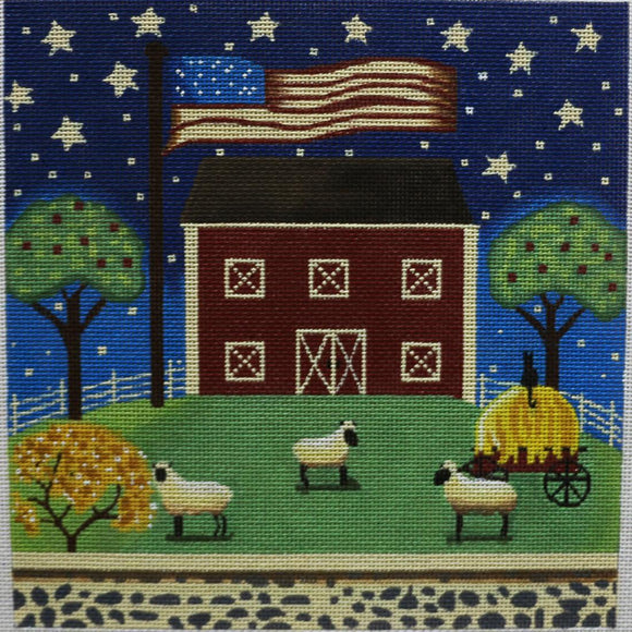Patriotic Barn