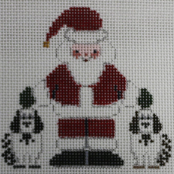 Little Santa with Dogs