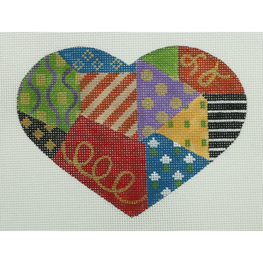 Crazy Quilt Heart