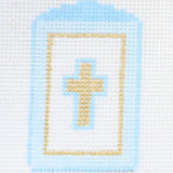 Blue/Gold Cross Bookmark