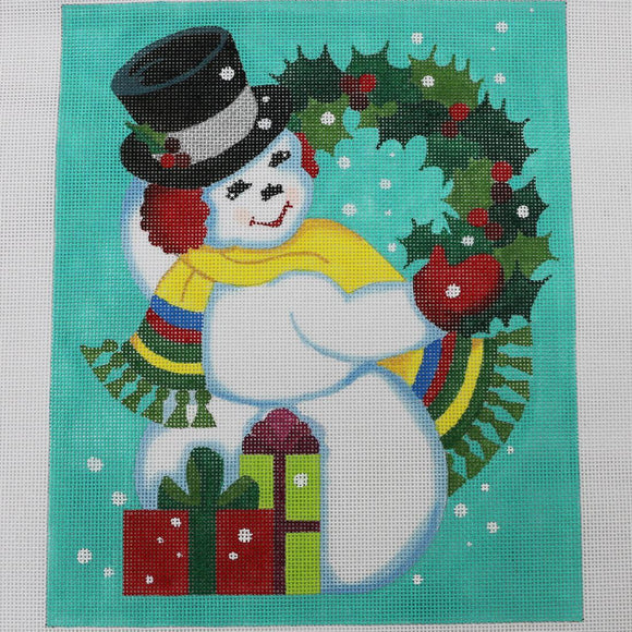 Snowman w/ Wreath/Presents