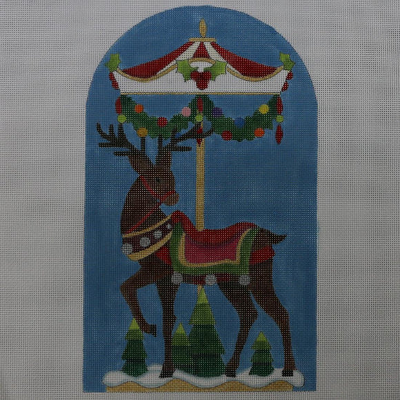 Carousel Reindeer with Tree