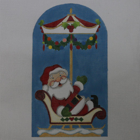 Carousel Santa & Sleigh