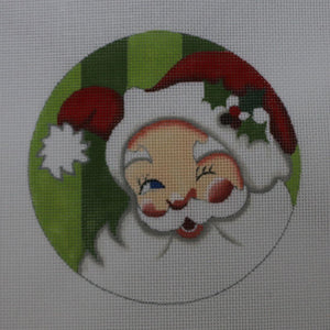 Santa with Green Background