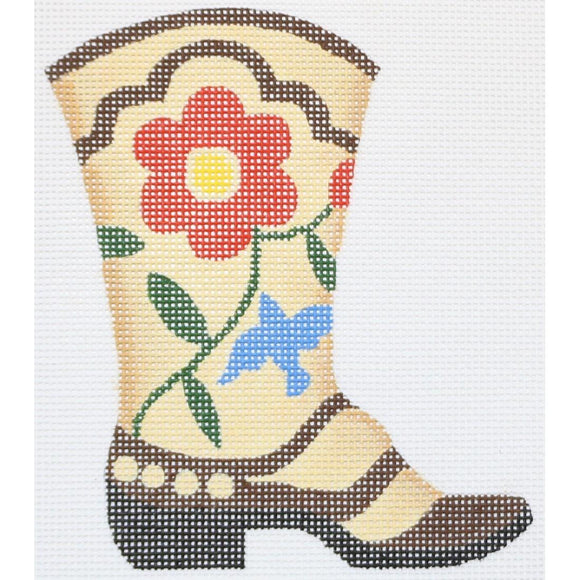 Cowboy Boot, Floral