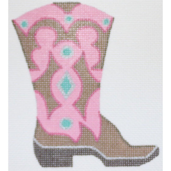 Cowboy Boot, Pink/Turquoise