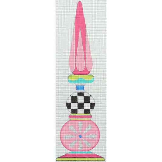 Pink/Green Finial 14.5"