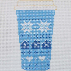 Blue Fair Isle Cup