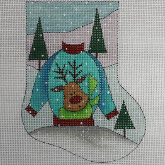 Reindeer Ugly Sweater MiniSock