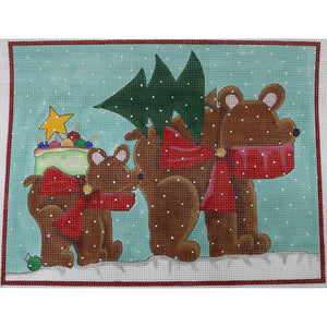 Bears w/ Tree/Ornaments