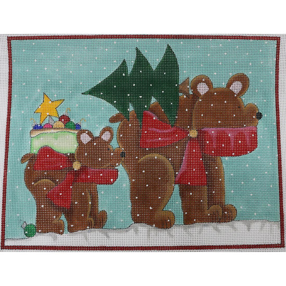 Bears w/ Tree/Ornaments