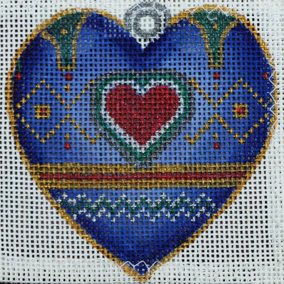 Blue Heart Ornament