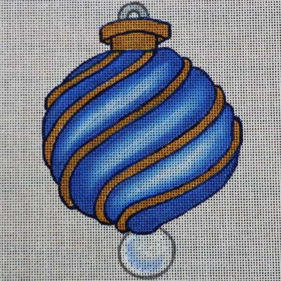 Blue and Gold Ornament