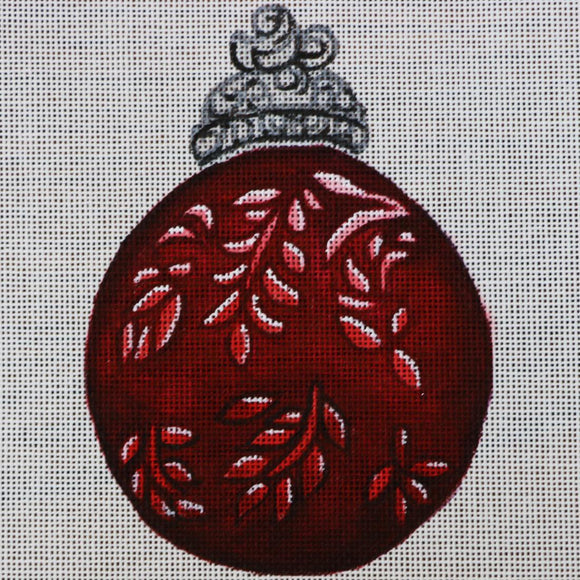 Red and Silver Ornament