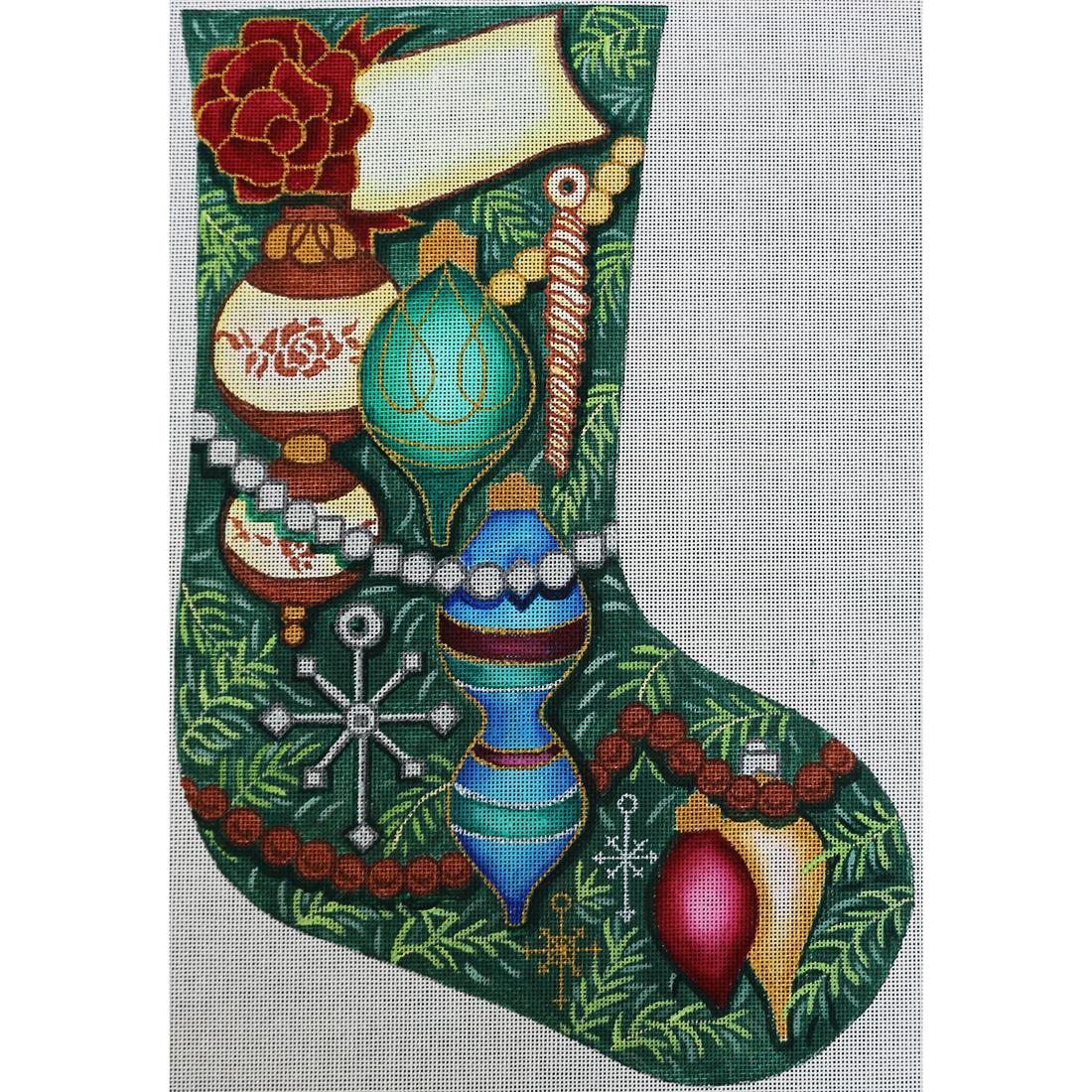 Ornaments on Green
