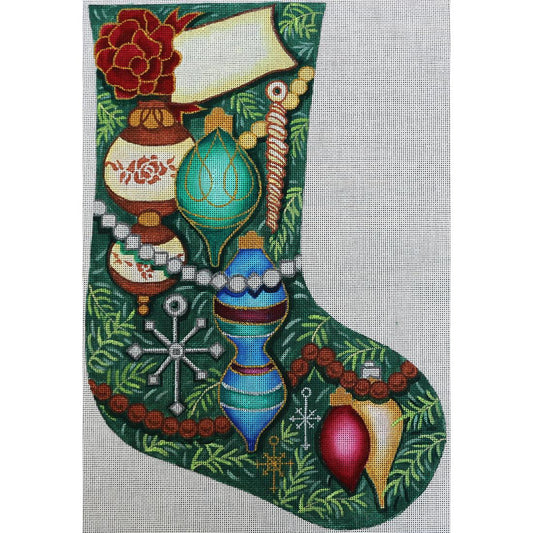 Ornaments on Green