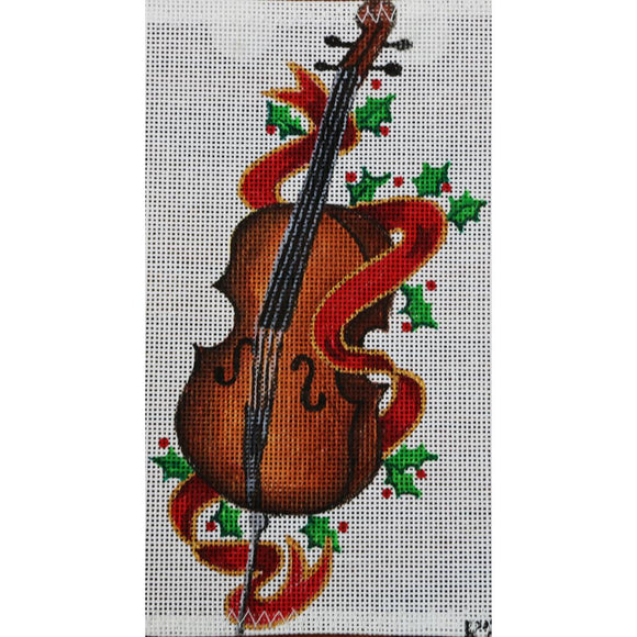 Cello w/ Red Ribbon/Holly